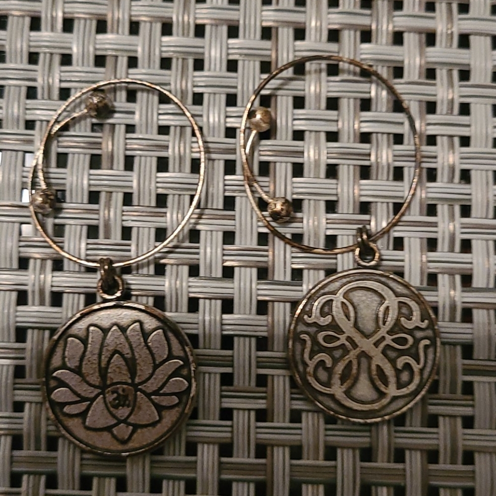 2 alex and ani wine glass charms